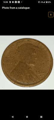 1919  Lincoln wheat brass