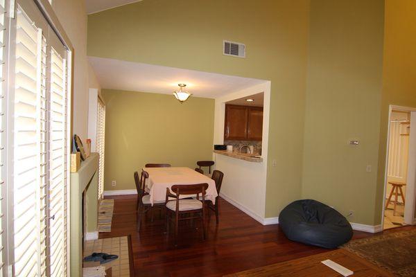 My dining room before staging.