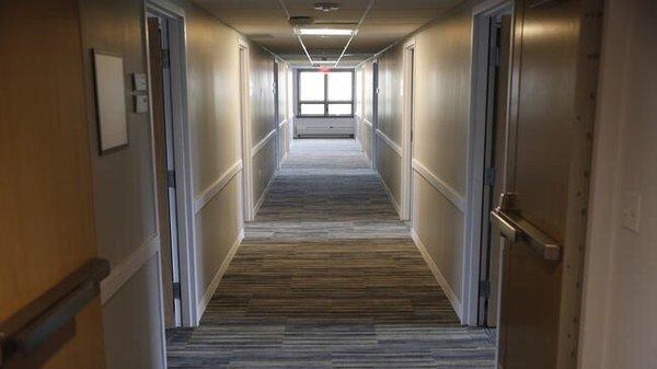 Hallway to the resident sleeping area