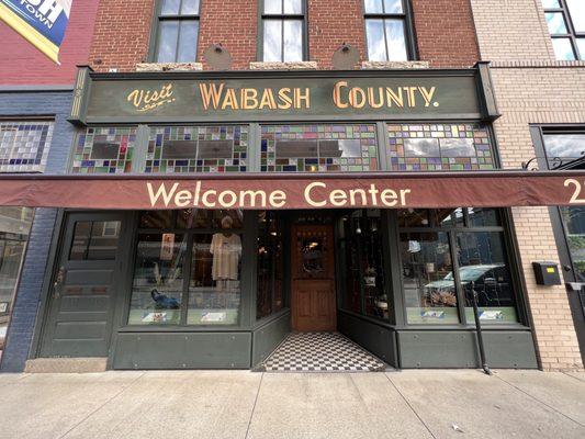 Enjoy the history of downtown Wabash inside the Welcome Center.