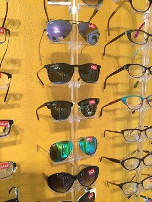 Nice selection of Rayban and Oakley sunglasses!