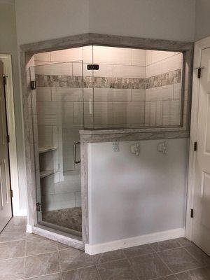 Tile shower done with S&L Construction