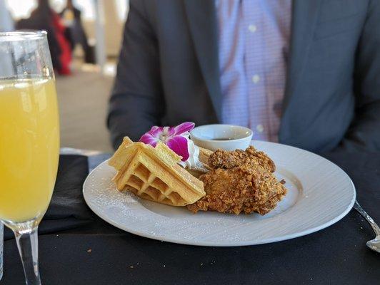 Chicken and waffles