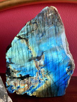 Half Polished Labradorite Statement