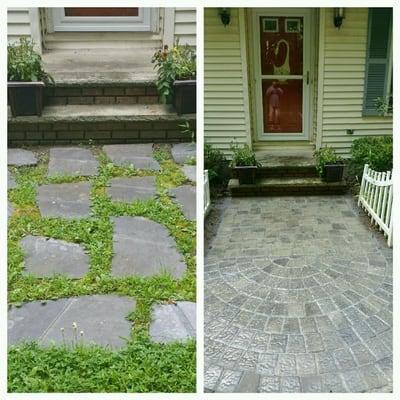 Paver walkway