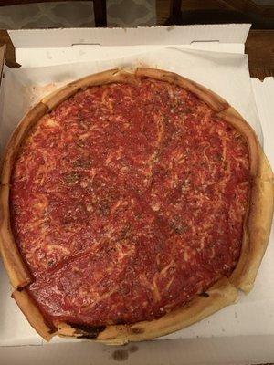 Chicago Style Cheese Pizza