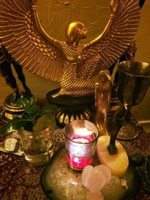 Beautiful Isis Altar @Healing Heart Reiki in Santa Rosa, Ca