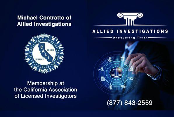 Michael Contratto of Allied Investigations is a  member of the California Association of Licensed Investigators