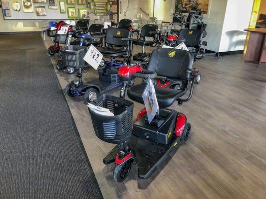 Power Mobility Scooters and chairs at Bellevue Healthcare Tacoma