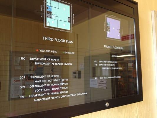 Third & fourth floor directory - VN