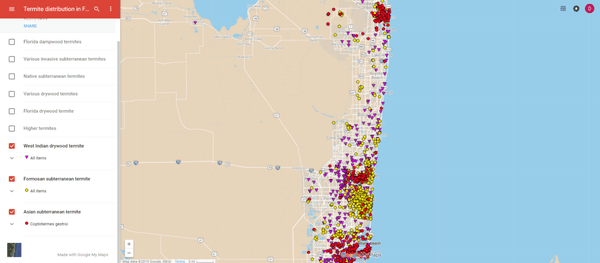 Termite Distribution Map