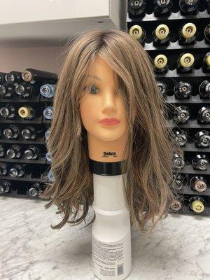 We can customize your human hair wig color and cut.