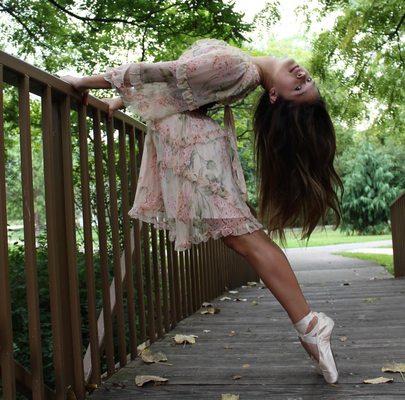 One of our beautiful ballet dancers posing at our photoshoot!