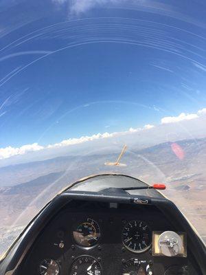 Flying in a glider