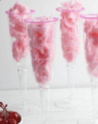 Cotton candy glitter mock tails