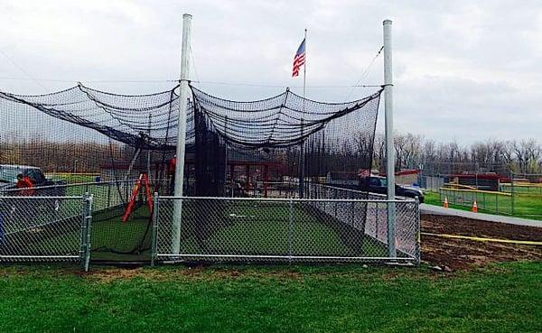 Batting cages.