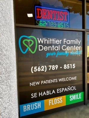 Welcome to Whittier Family Dental Center, Your Family Dentist!