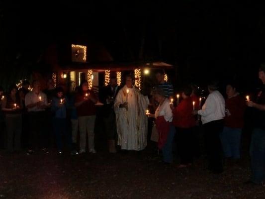 Candlelight Christmas Eve is always beautiful