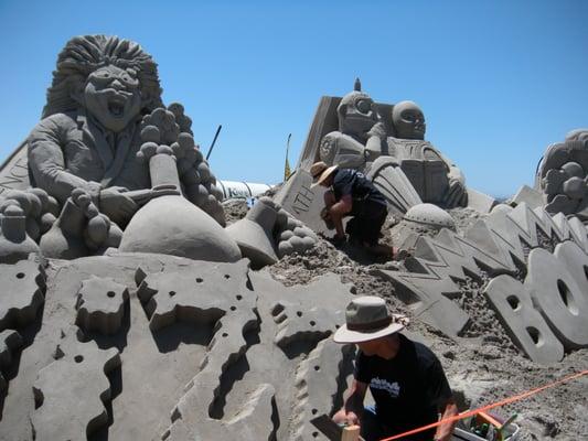 Sand sculpture by professional