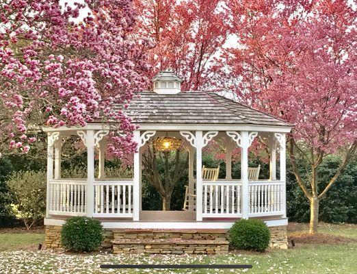 Gazebo on the property.