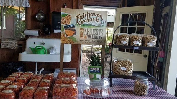 Off highway 152 through the central valley in the city of Hollister sits Fairhaven Farms that sells huge Bing & Van cherries, walnuts &fruit