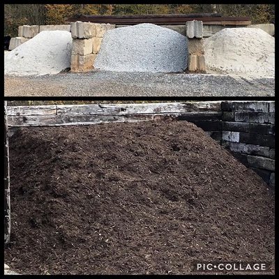 3/4 Stone, Mason Sand, QP, Stone Dust, & Brown Mulch