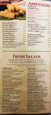 Appetizers and Fresh Salads!!!!