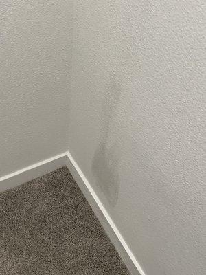 Caused damage to walls, sent some guy to fix it and caused more damage to brand new house