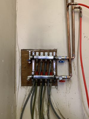 Heating floor installation