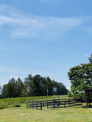 Small fenced dog park