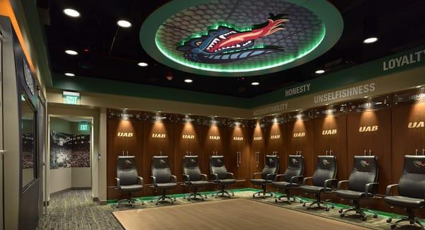 UAB Blazers Men's Basketball Locker Room, Birmingham, Alabama