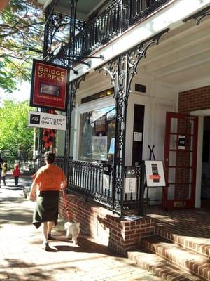 Artists' Gallery entrance at 18 Bridge St.