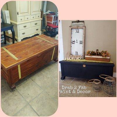 Before and After Cedar Chest