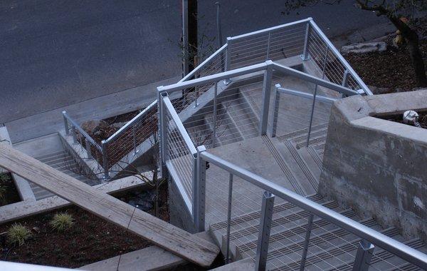 Railing for cemeent stairs