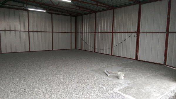 Epoxy Hangar Floor Installation