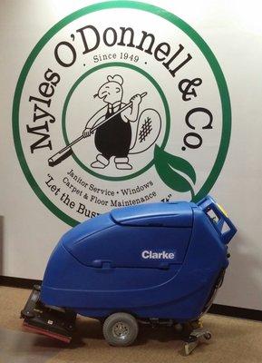 Utilizing the newest technology in floor care with our Clarke Boost machine.