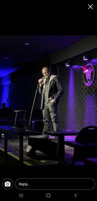 TC "The Captain" Morgan performing at Wiseguys Comedy Club in Las Vegas.