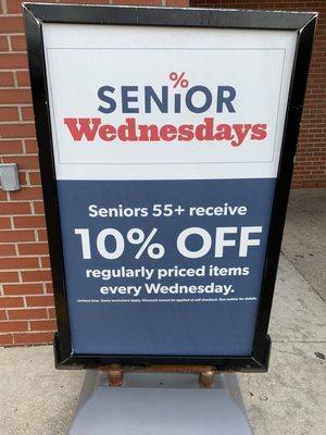 Senior wednesdays