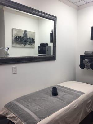 Treatment room ready for our next wax client.