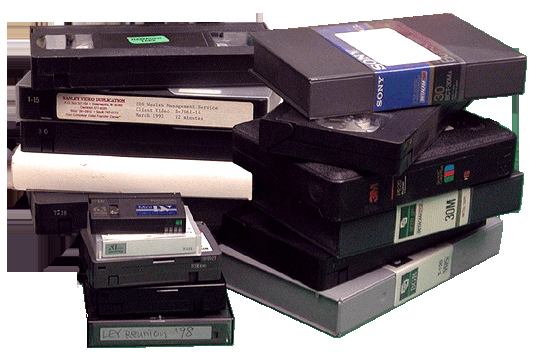 All kinds of video cassette types, and conversions, too!