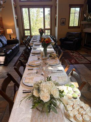 Table set for another beautiful wedding meal