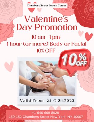 Valentines Day Promo!

Give us a call or Book your reservation now!