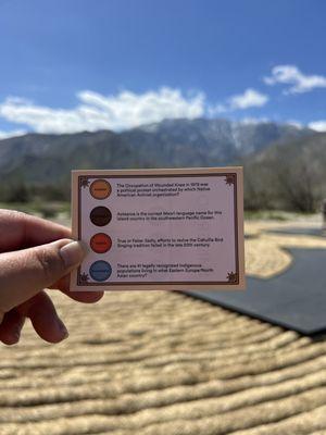 Immersion card game at the park until May 7, 2023