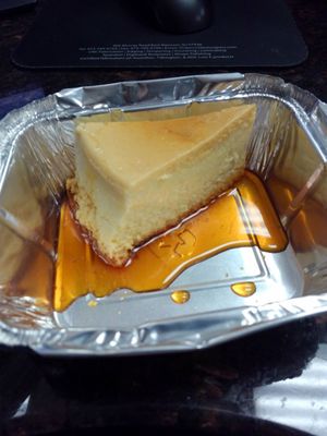 Slice of flan.