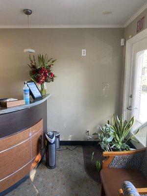 Mini upstairs reception area,,, primary waiting area on first floor