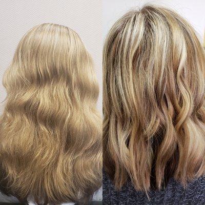 Cut and color transformation done by Tammi