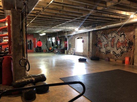 Open workout area