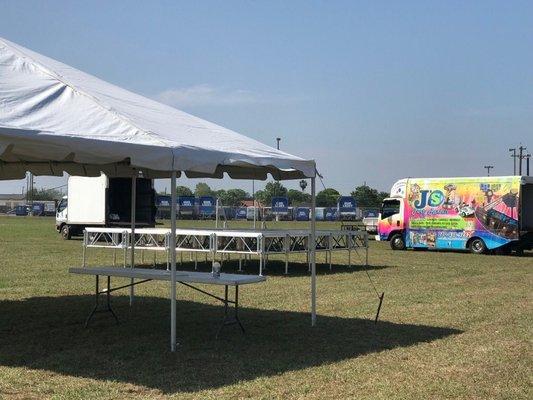 From tents to stages we got you covered only at the original J's Party Rentals!