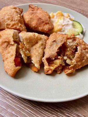 Japanese Curry and Indian Curry Samosas