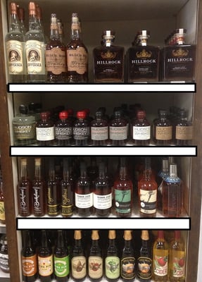 Large selection of NYS hand crafted spirits.